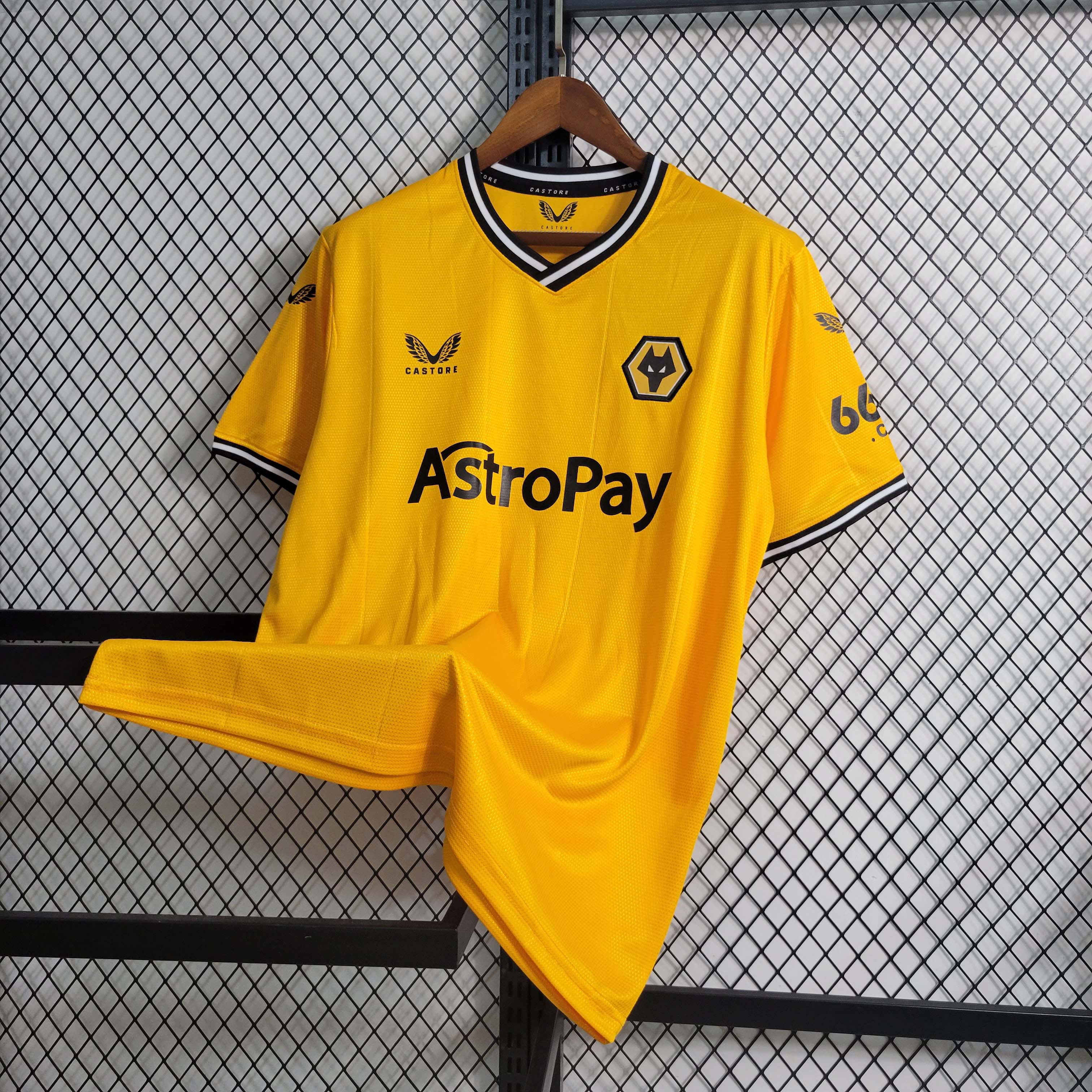 2023/2024 Wolverhampton Wanderers Home Football Shirt 1:1 Thai Quality:football jersey mysite: unitedjerseyfootball 邓江浪:football