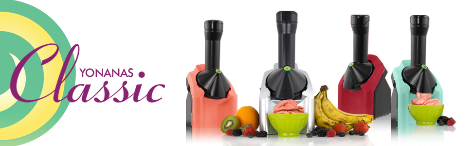 Yonanas 902 Classic Vegan Non-Dairy Frozen Fruit Soft Serve Dessert Maker, BPA Free