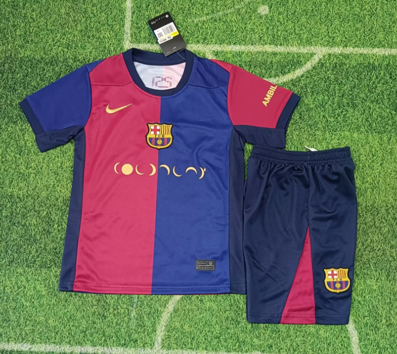 24/25 Barcelona Joint Version Special Edition Football Shirt Kids Size Suit-mysite Custom Football Kit- Nextkits