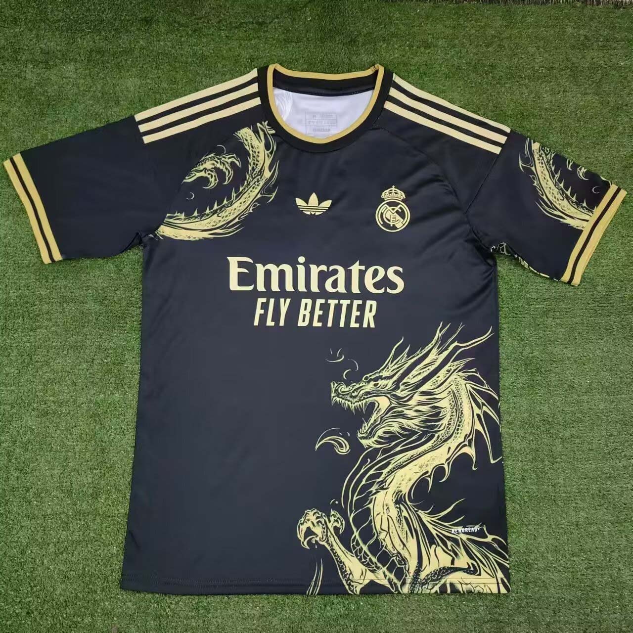 2024/2025 Real Madrid Special Edition Black Gold Football Shirt1:1 Thai Quality:football jersey mysite: unitedjerseyfootball 邓江浪:football