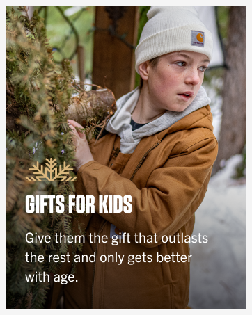 Carhartt kids gear built to last—durable comfort that stands up to every adventure.