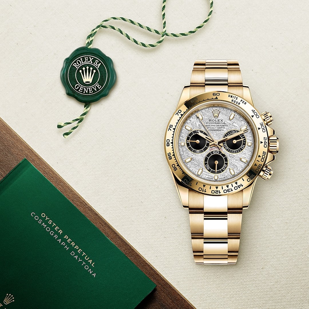 brand Rolex Cosmograph Daytona Yellow Gold Meteorite 116508-0015 luxury watch for sale – NeveReL