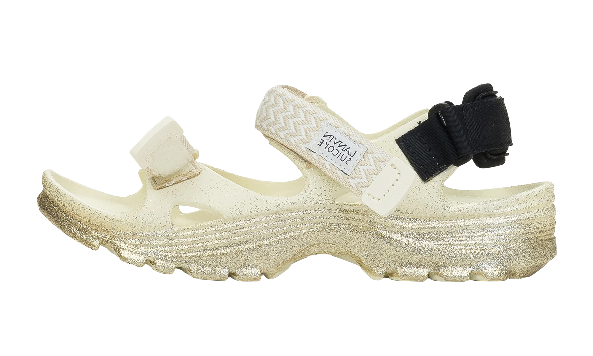 WAVE LACETS CURB LANVIN X SUICOKE "Or/Beige Clair"、mysite、Cacoeks