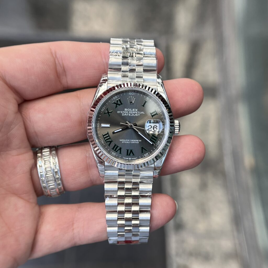 Đồng Hồ Rolex Datejust 126234 Mặt Số Wimbledon Replica 11 VSF 36mm (3)
