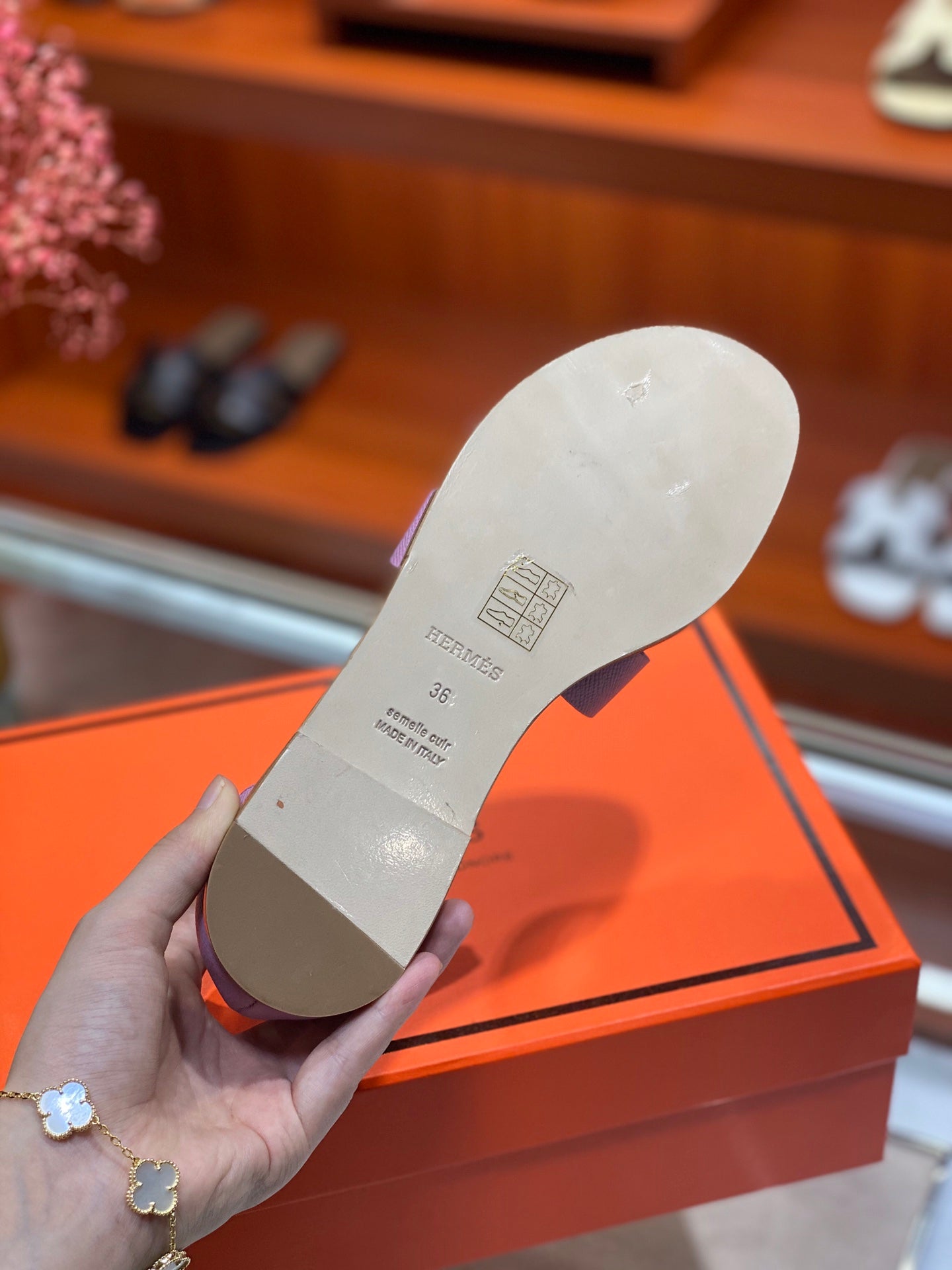 SANTORINI SANDAL LAVENDER CALFSKIN、mysite、Cacoeks