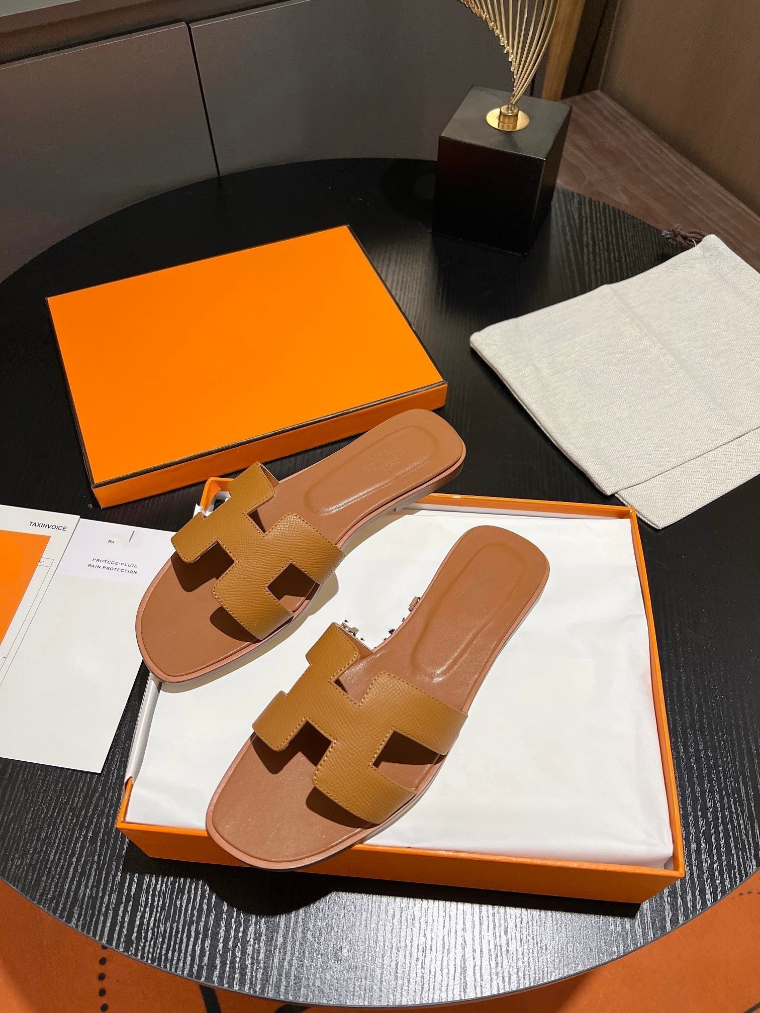 0RAN SANDAL Leather Brown、mysite、Cacoeks