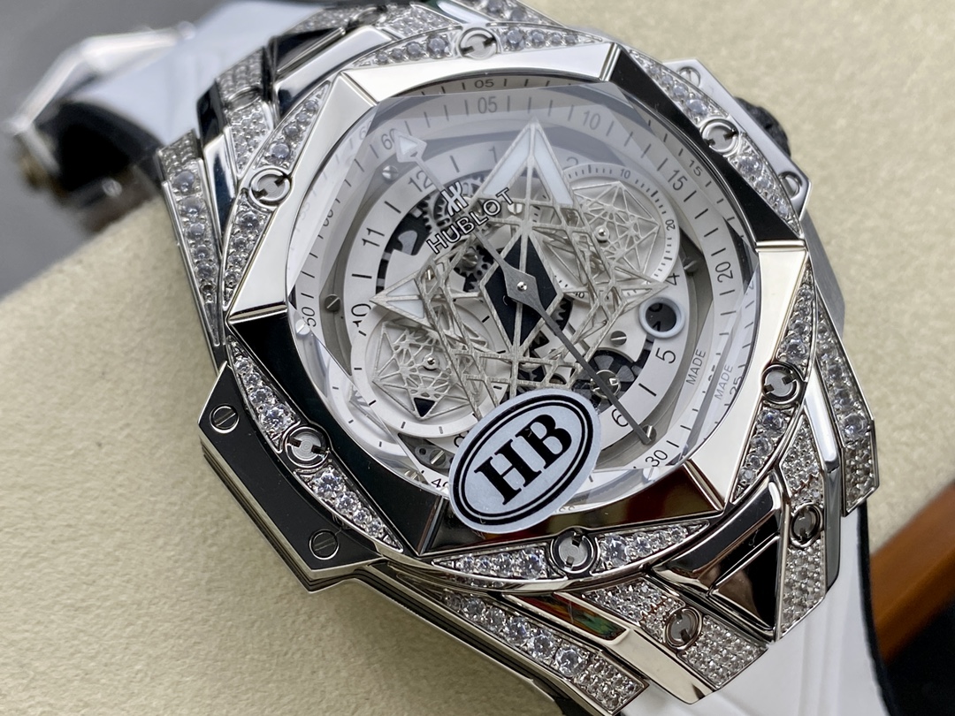 418.NX.2001.RX.1604.MXM20 Hublot Big Bang Partnerships Sang Bleu II Titanium Diamond-fasswatch