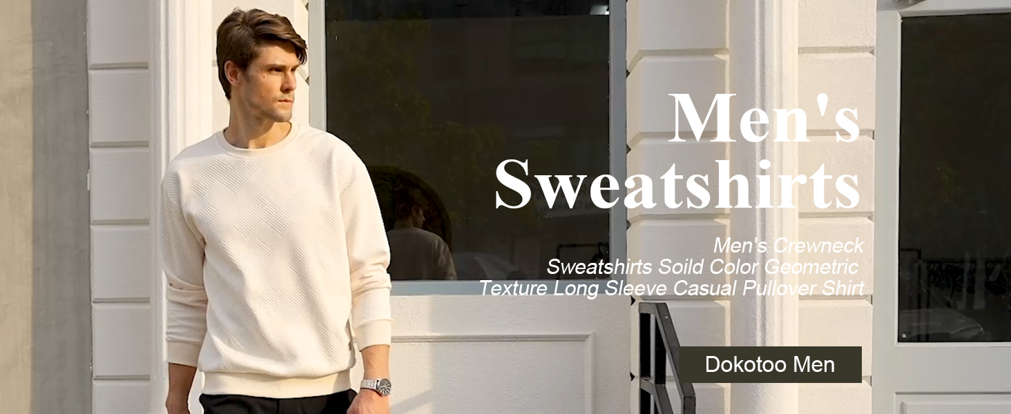 mens solid basic sweatshirt