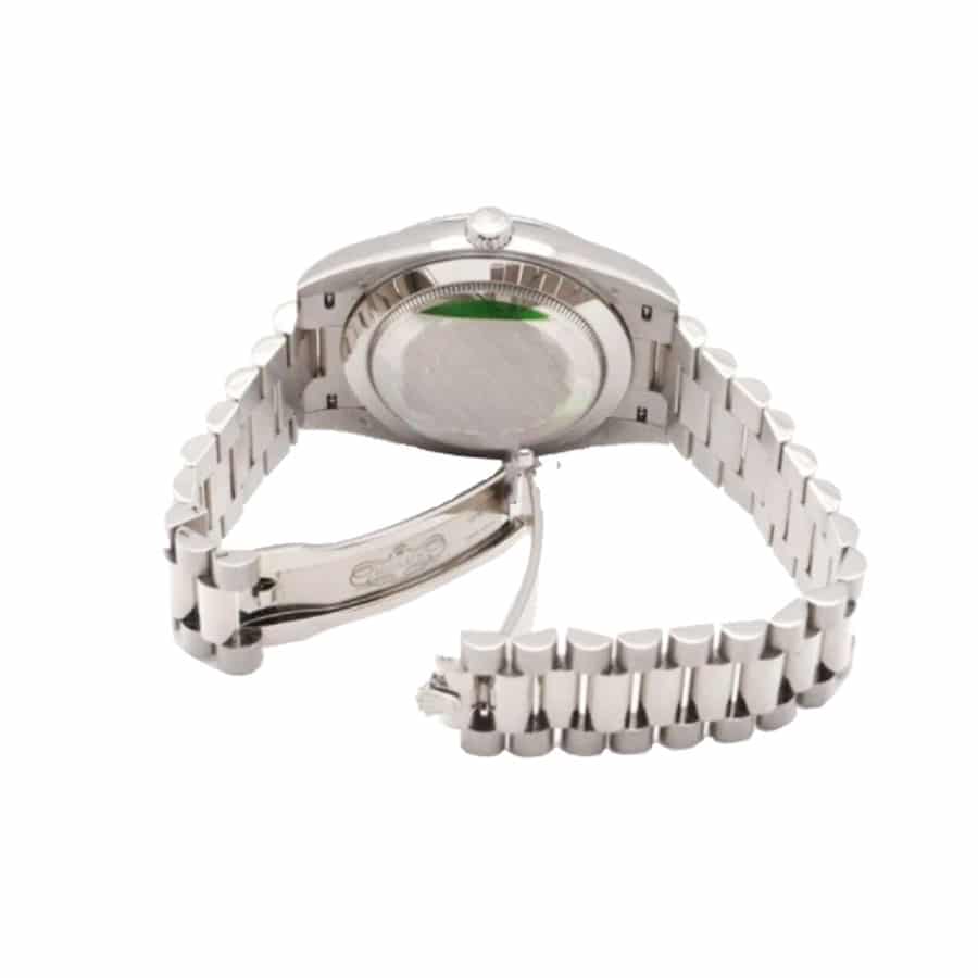 rolex day date 228239 kw stainless steel silver stripe dial 2