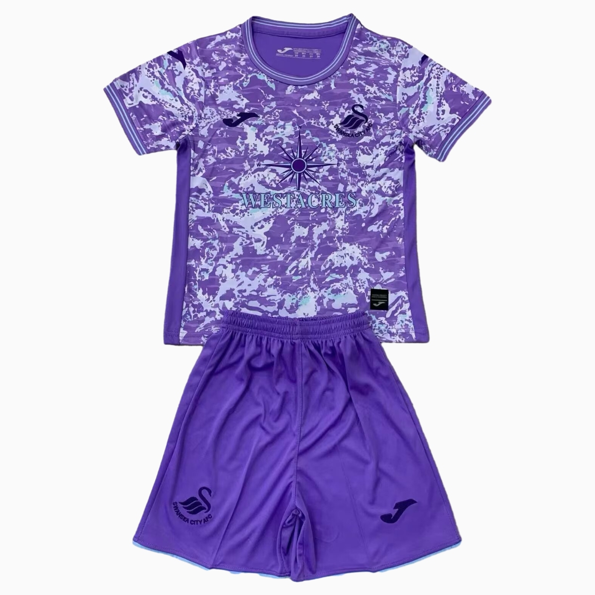 ManixJersey.com | Swansea City 24-25 Third Kids Kit -Customize Name, Number and Patch | Worldwide Shipping