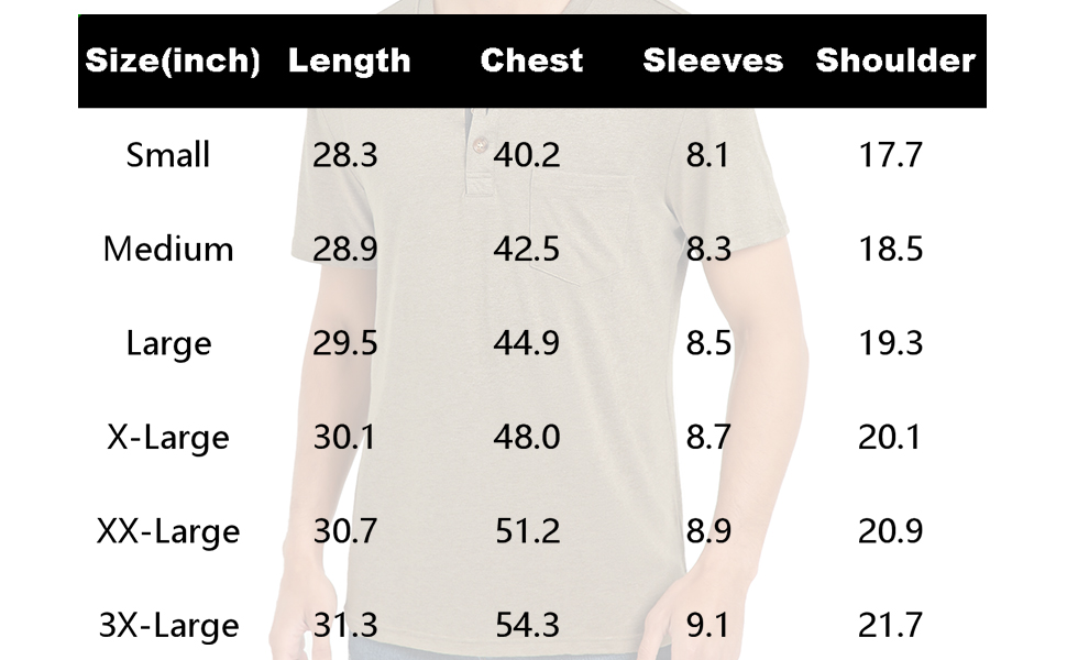 size info