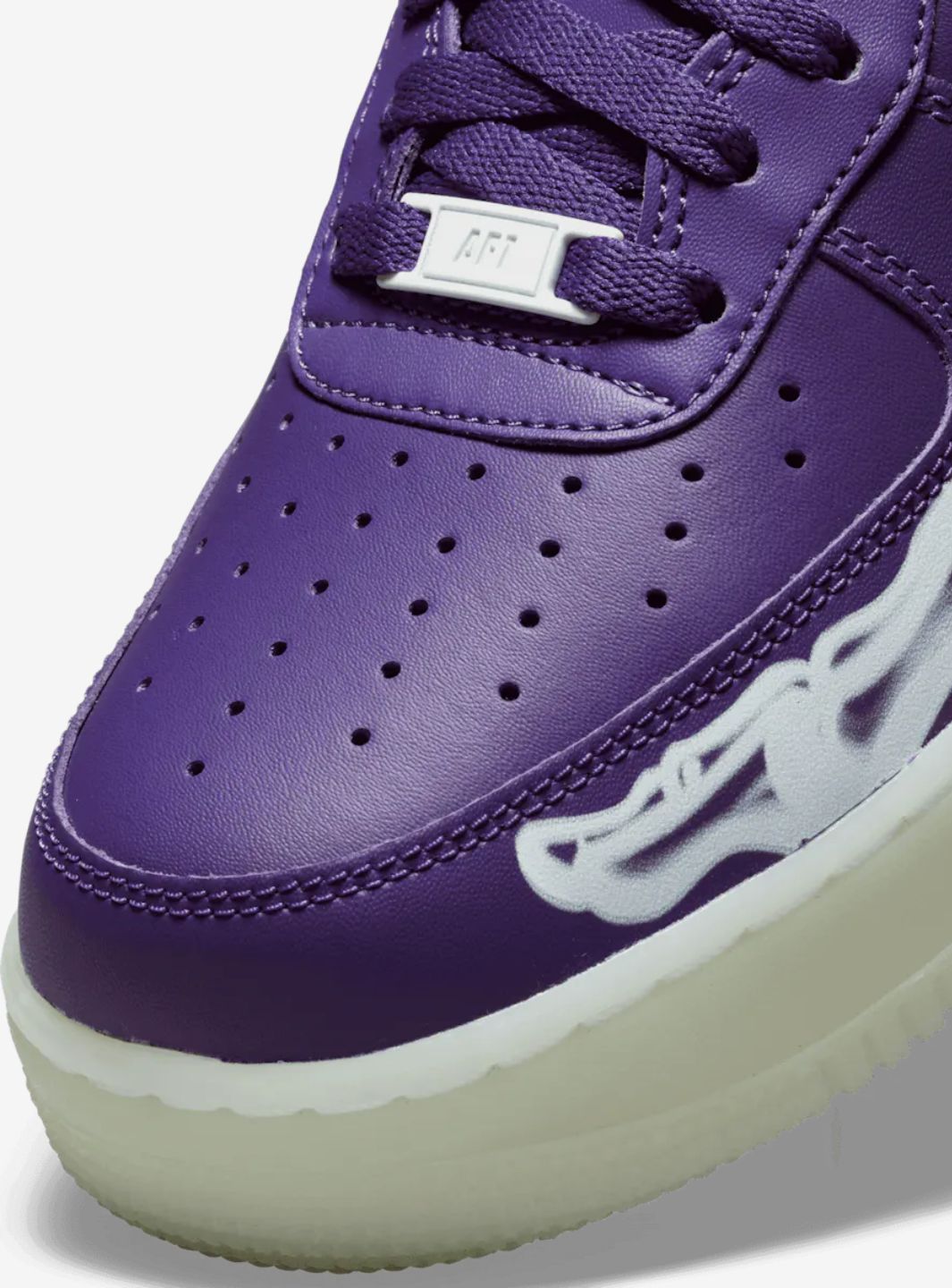 Nike Air Force 1 Low Purple Skeleton Halloween (2021)、NIKE、Cacoeks