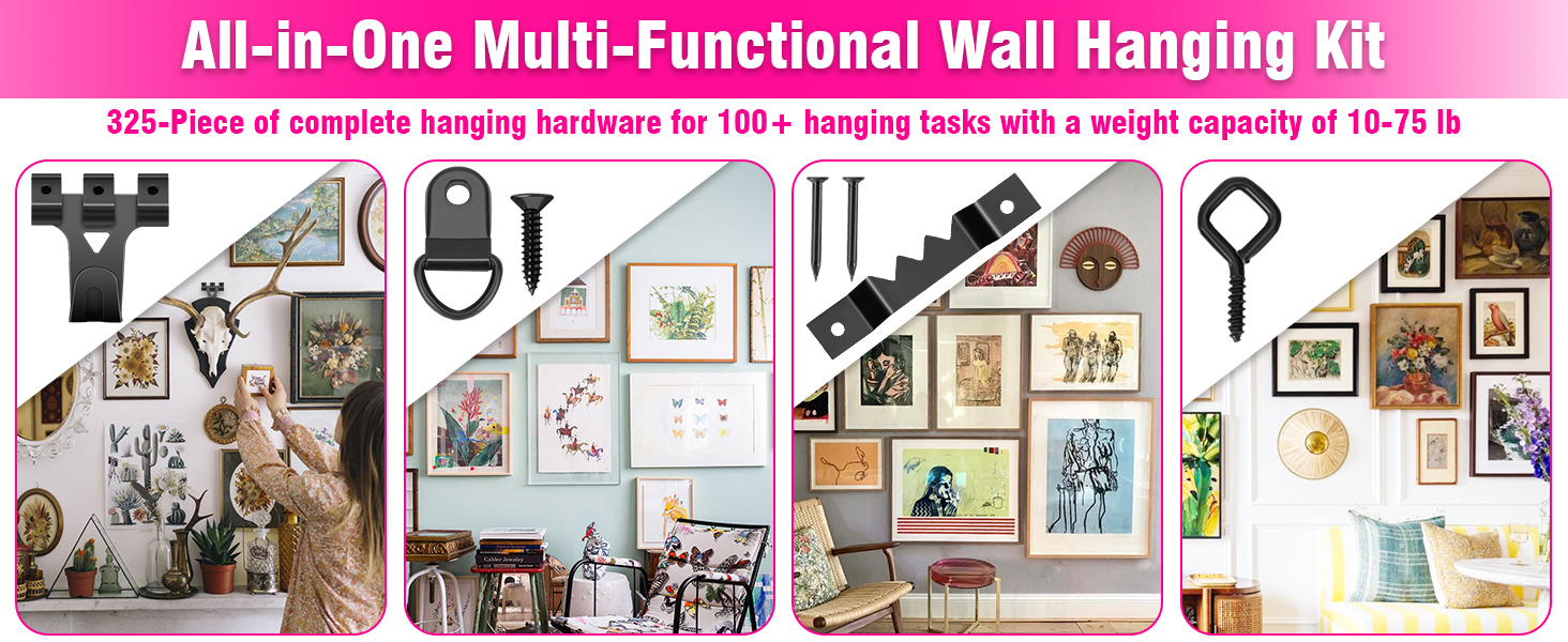 Multi-purpose nails for hanging pictures