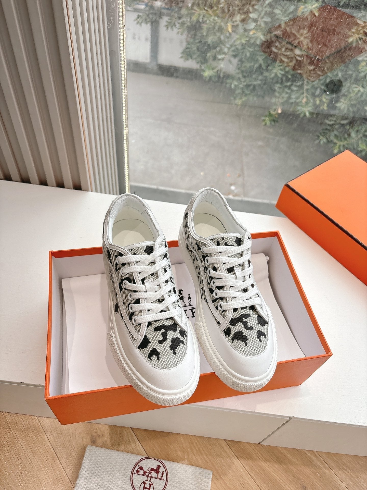 GET SNEAKER IN BLACK MIX PALE GRAY MAXI CANVAS AND CALFSKIN、mysite、Cacoeks