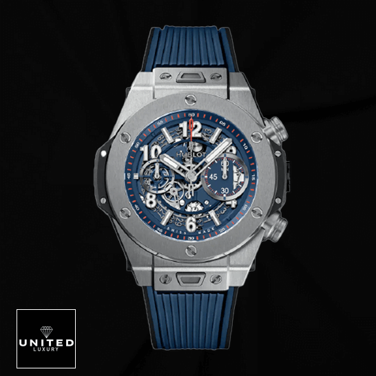 Hublot Big Bang Unico Blue 84.394.-5471.NL_.7112.RX Replica black background