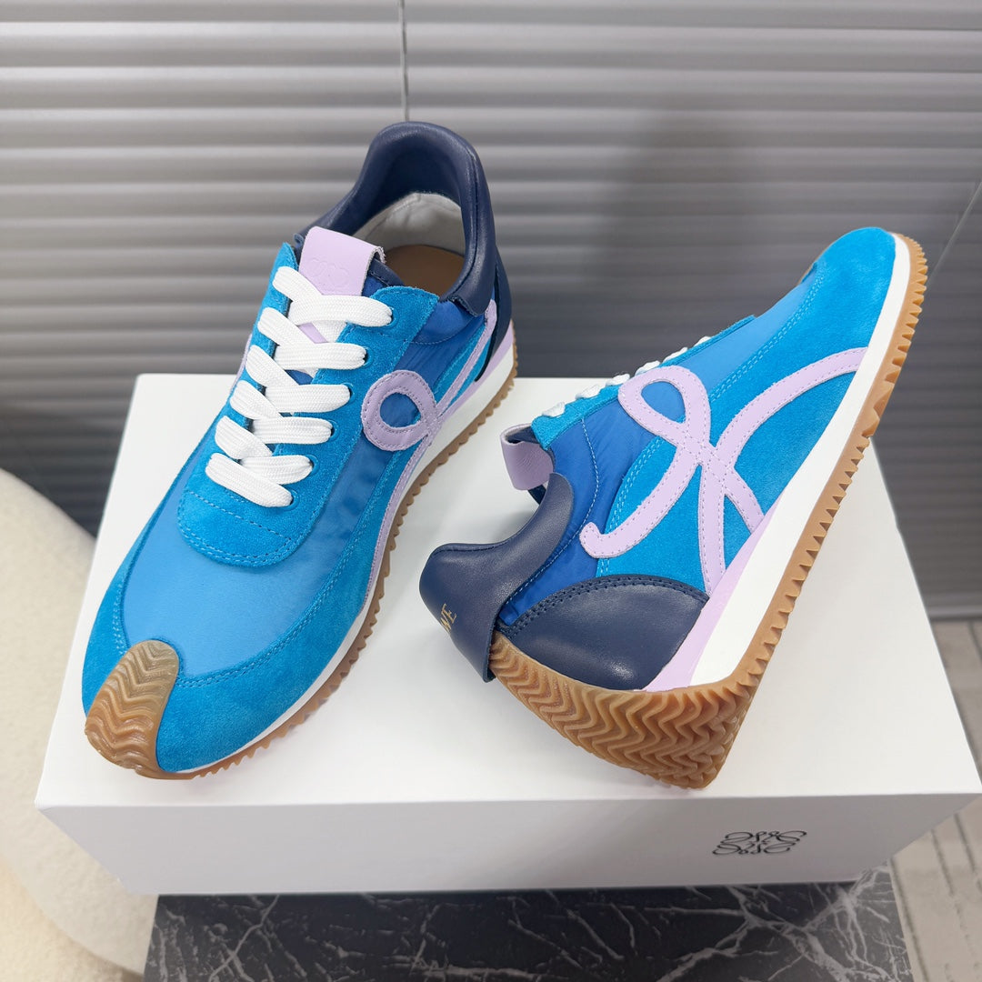 BALLET RUNNER 2.0 IN COBALT BLUE SUEDE AND LYCRA FABRIC、mysite、Cacoeks