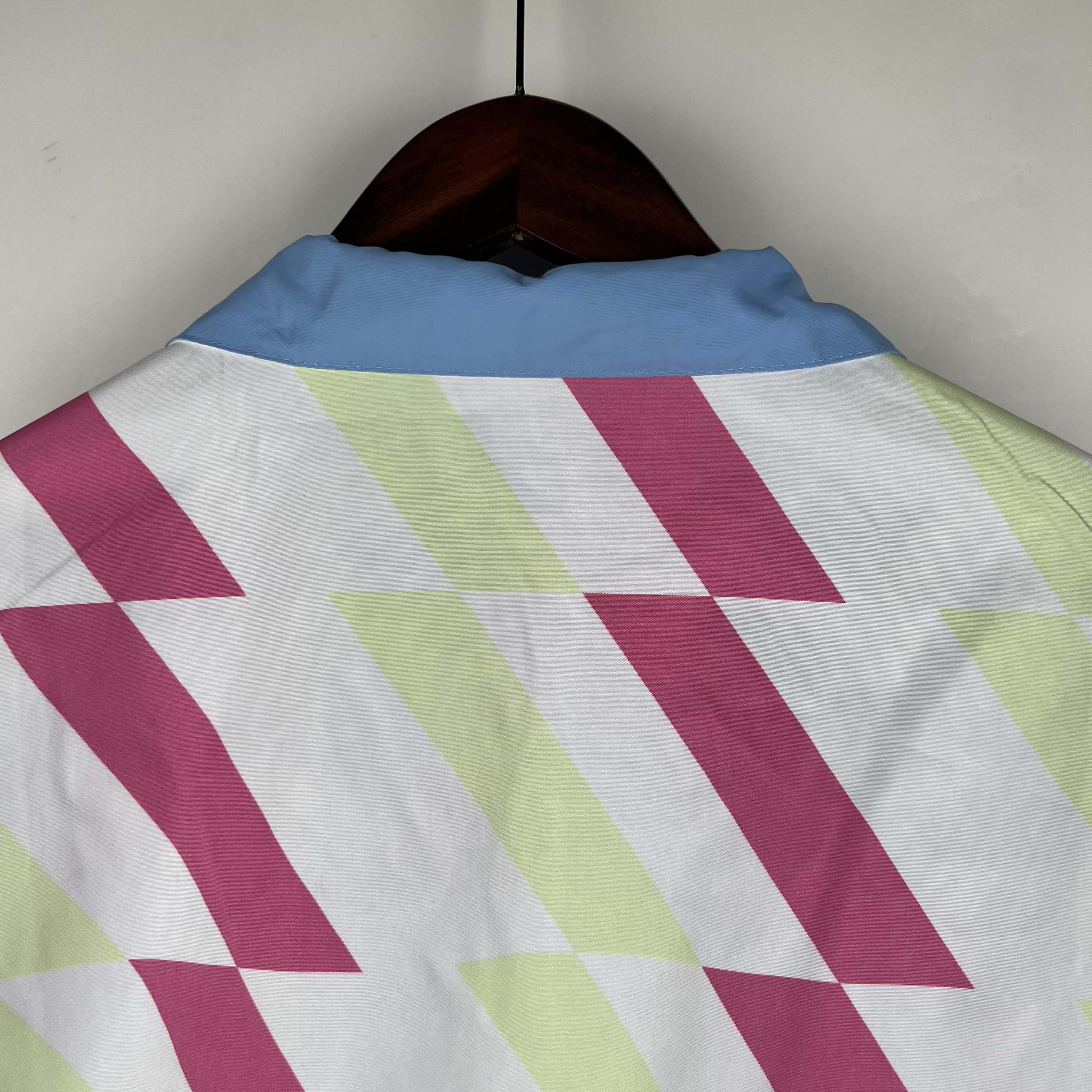 2023/2024 Manchester City Reversible Windbreaker Blue Soccer Jersey 1:1 Thai Quality:football jersey mysite: unitedjerseyfootball 邓江浪:football