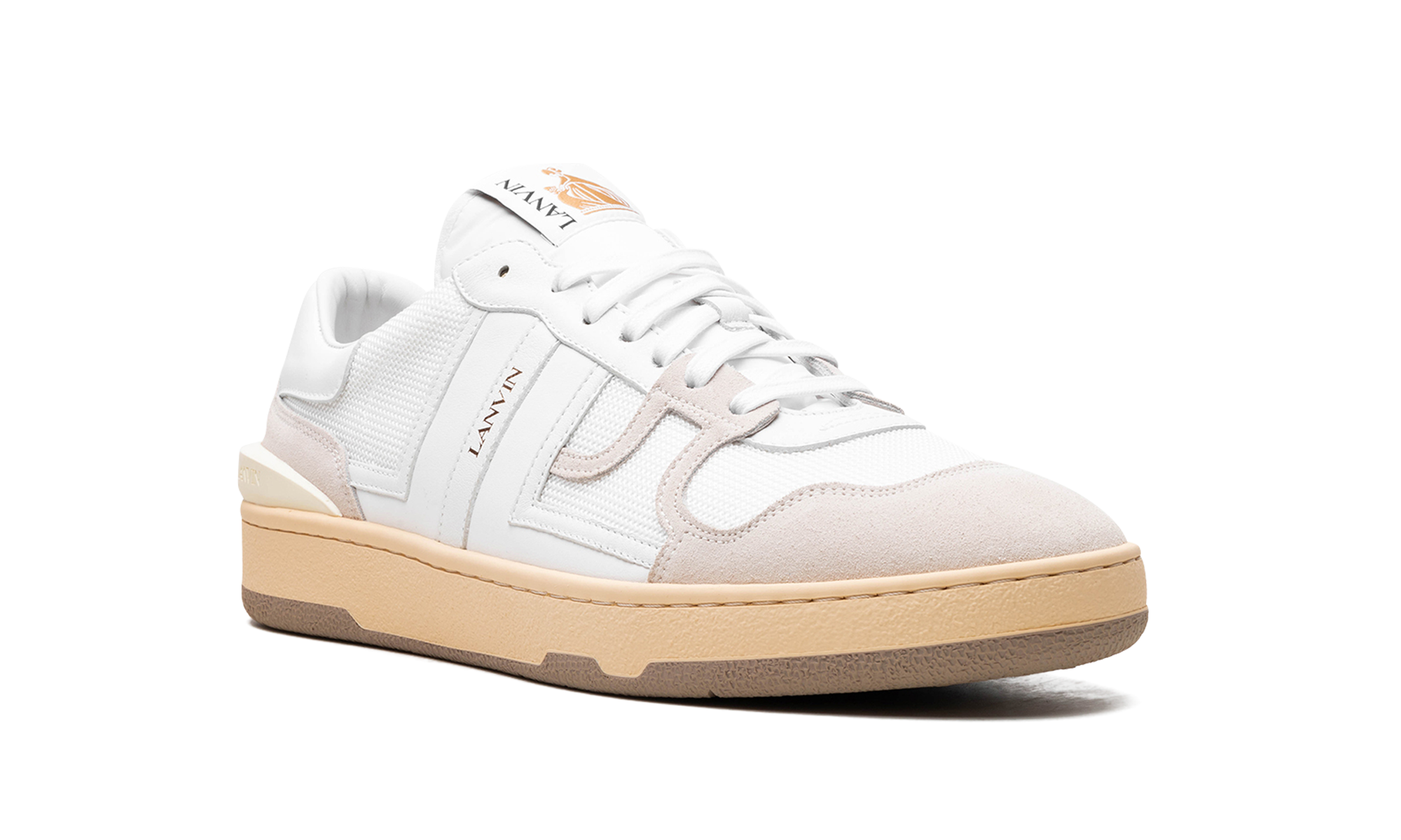 Leather Clay Low Top Sneakers "White/Beige"、mysite、Cacoeks