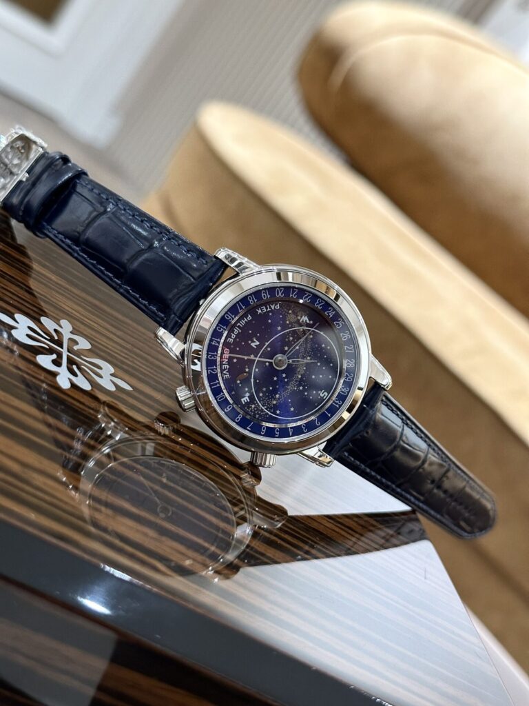 Đồng Hồ Patek Philippe Complications 6102 Replica 11 Màu Xanh Dương 44mm (1)