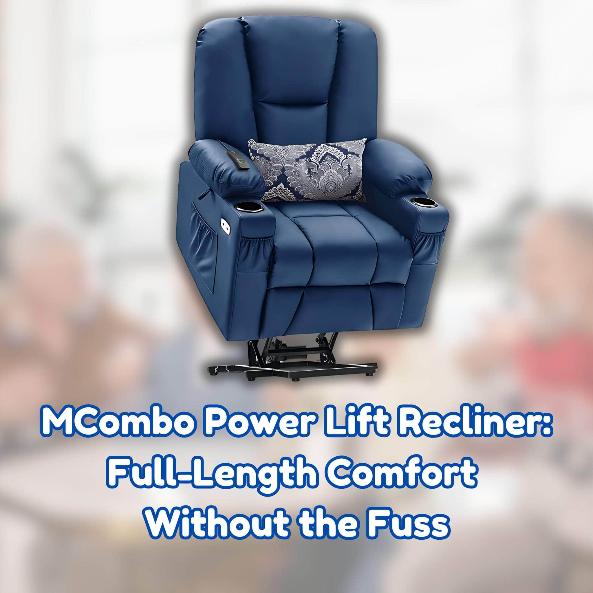 MCombo Power Lift Recliner: Full-Length Comfort Without the Fuss
