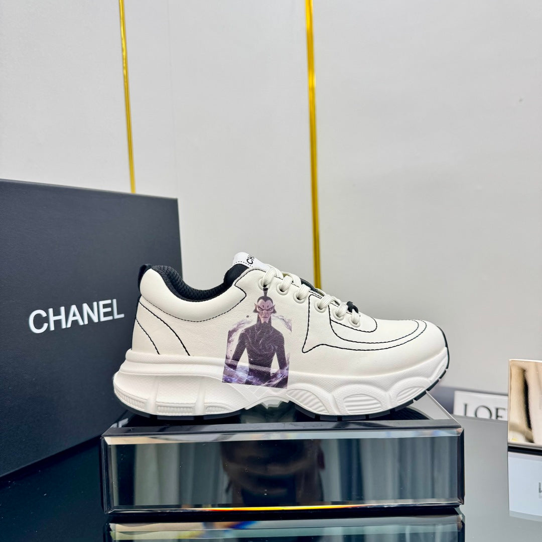 TRAINERS SNEAKER IN WHITE CALFSKIN WITH STICKER 238625、mysite、Cacoeks