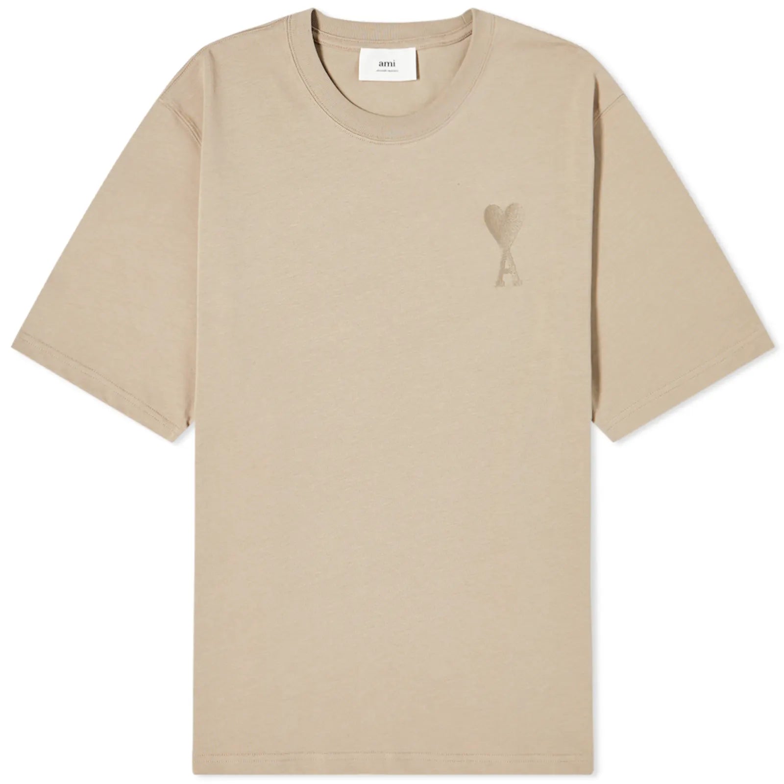 Ami Paris Tonal De Coeur Tee ‘Beige’、mysite、Cacoeks