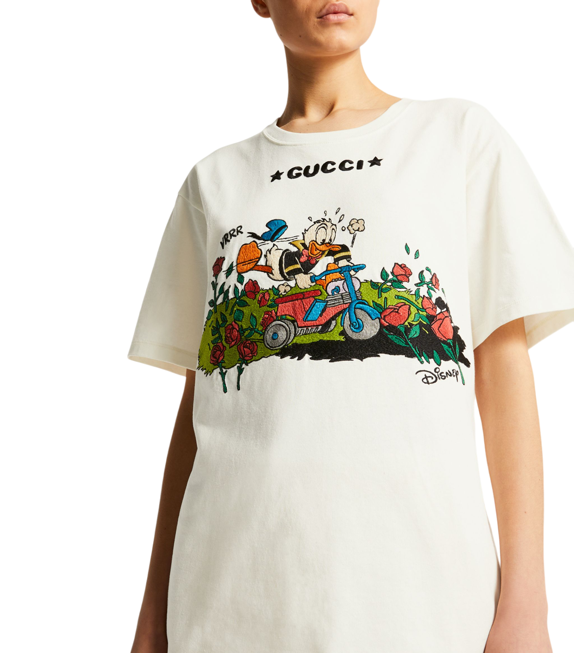 Gucci x Disney Garden Rose Donald Duck T-Shirt、mysite、Cacoeks