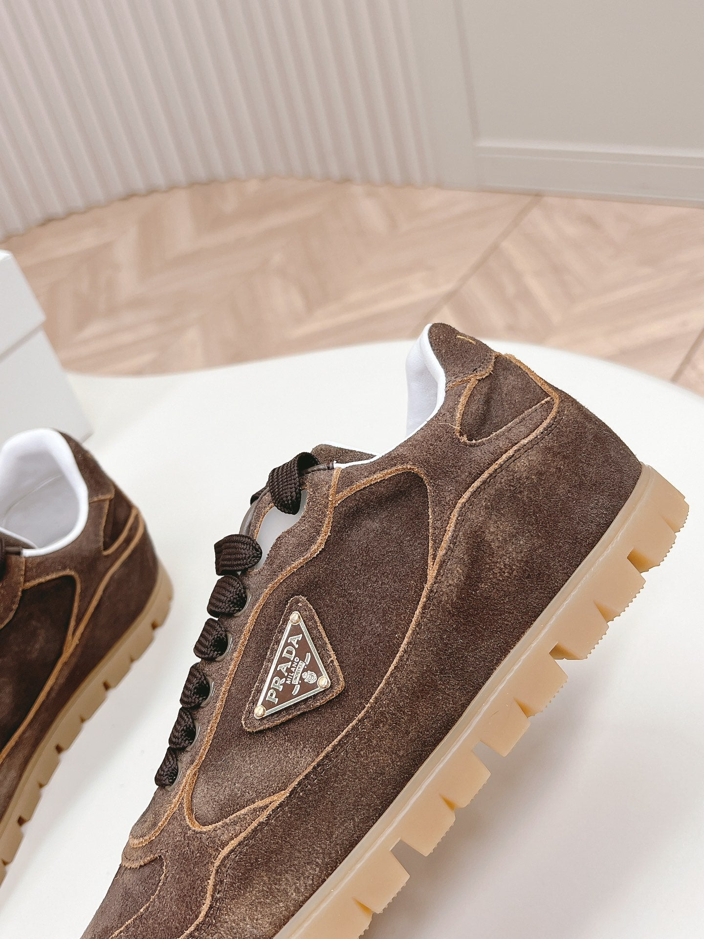 PRA FADED SUEDE SNEAKERS CHOCOLATE、mysite、Cacoeks