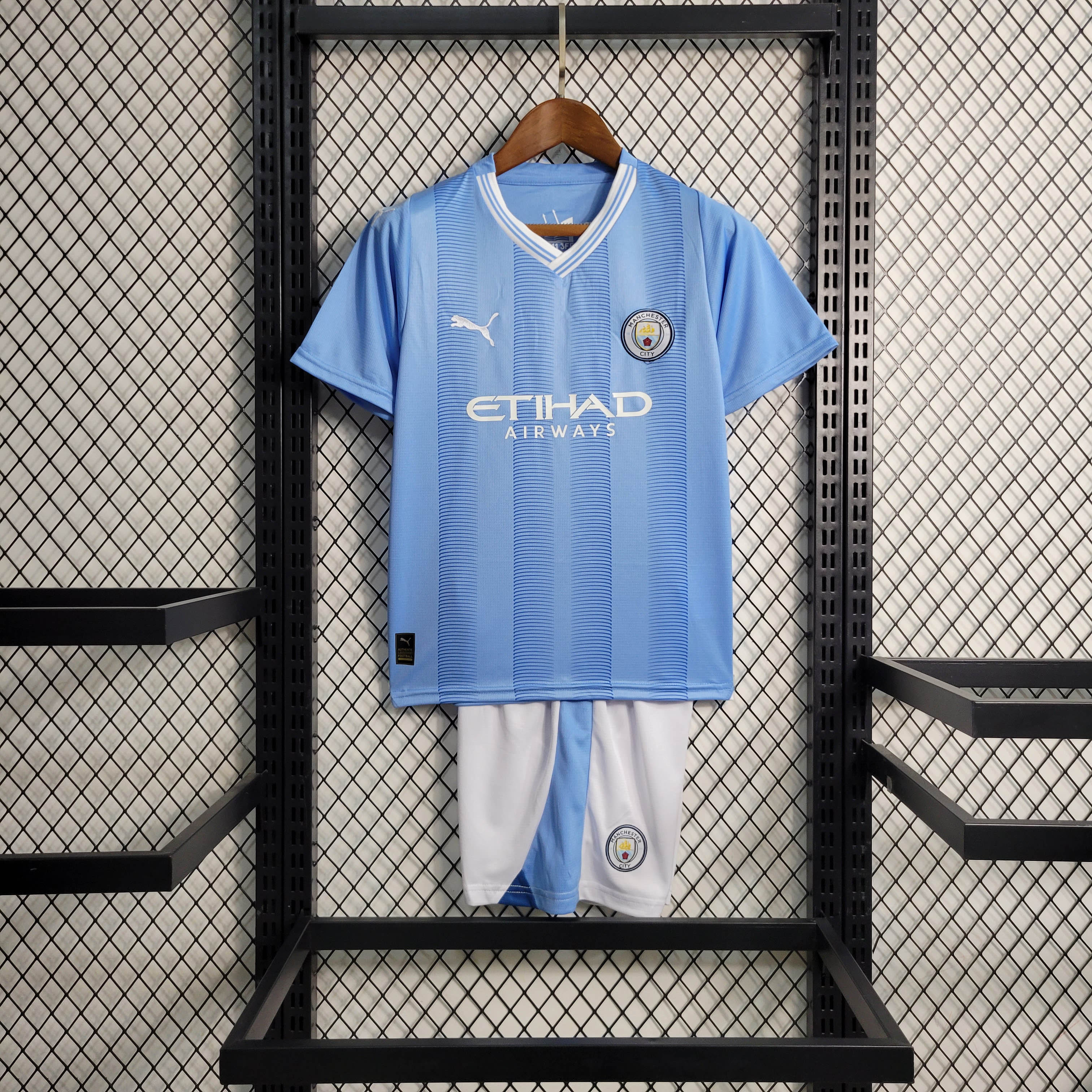 2023/2024 Manchester City Home Football Shirt 1:1 Thai Quality Kids Size:football jersey mysite: unitedjerseyfootball 邓江浪:football