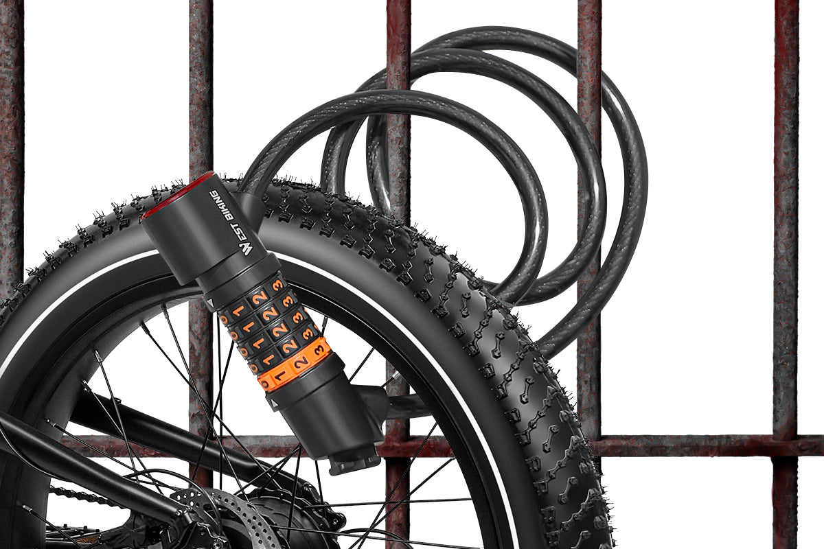 WestBiking Electric Bike Lock Cable with Tail Light、mySite、bearsvspackers