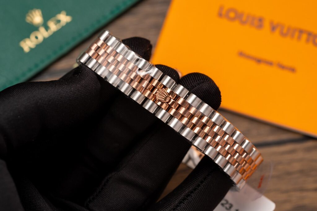 Đồng Hồ Rolex DateJust Nữ Bọc Vàng Mặt Chocolate Rep 11 31mm (7)