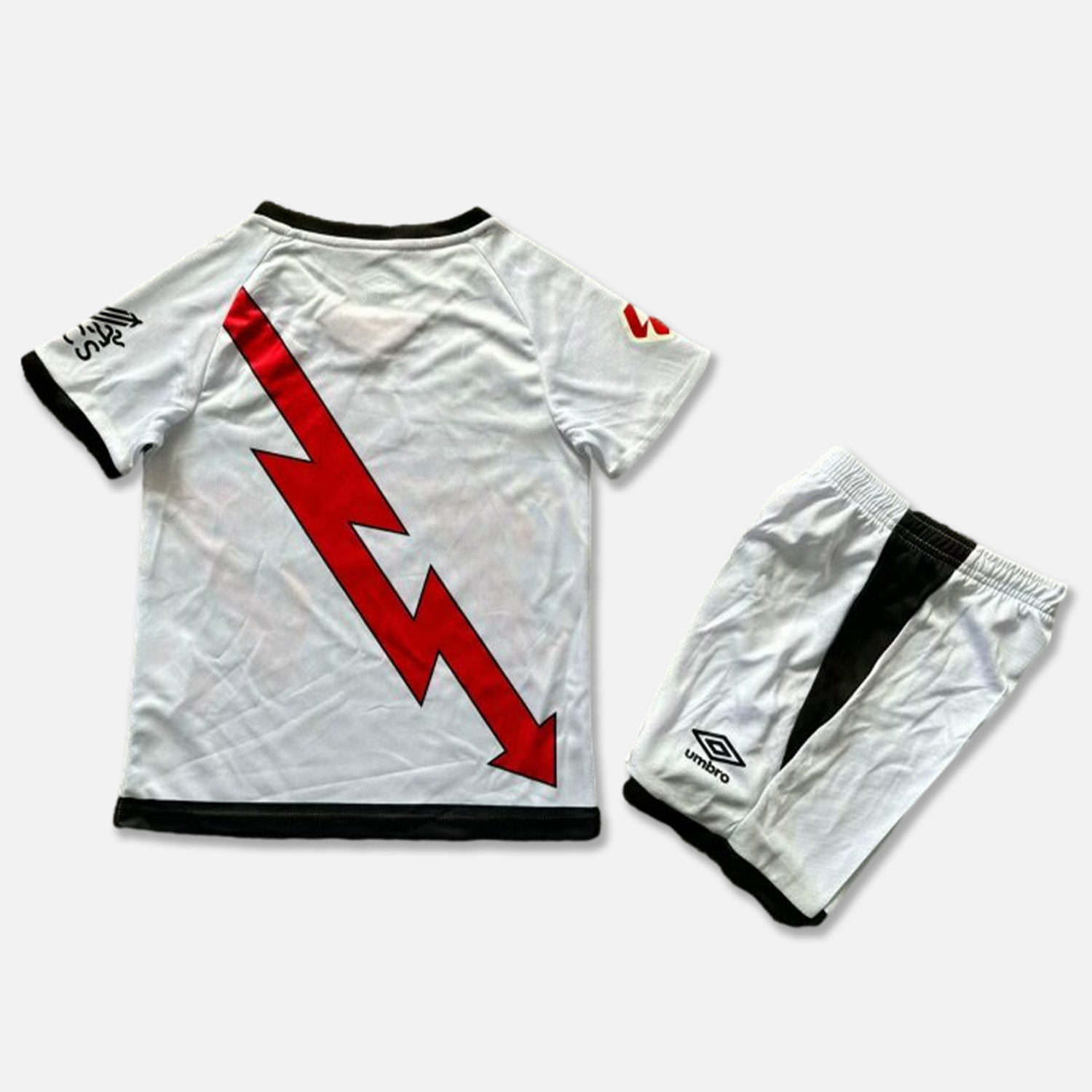 Higojerseys-Rayo Vallecano 24-25 Home Kids Kit
