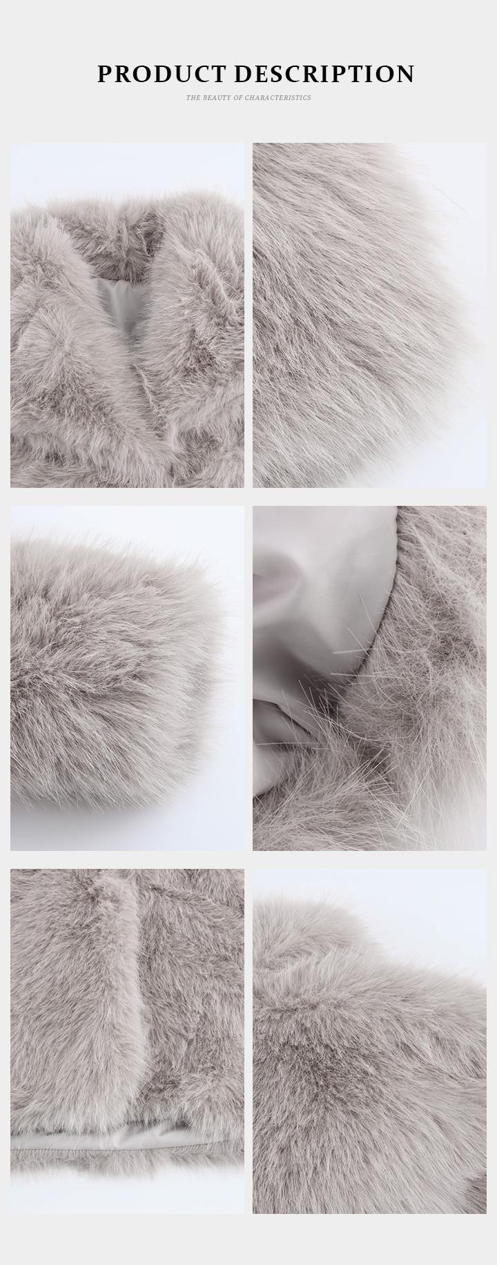 KatchMe Women's Luxurious Oversize Solid Color Wide Lapel Snap Closure Fuzzy Thermal Outerwear, Fall & Winter Furry Long Sleeve Faux Fur Outerwear