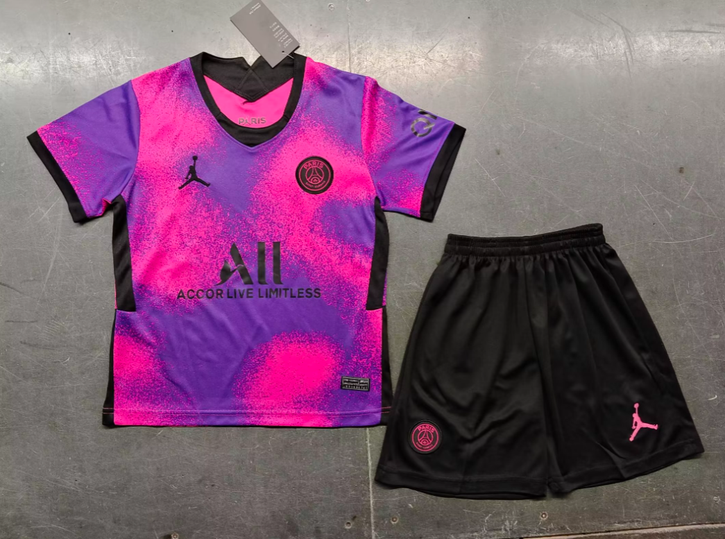 21/22 Paris Saint-Germain Away Football Shirt Kids Size Suit-mysite Custom Football Kit- Nextkits