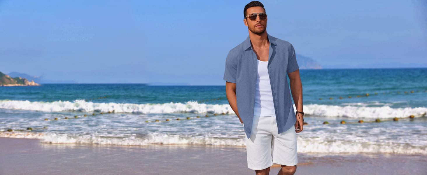vacation shirt for men summer