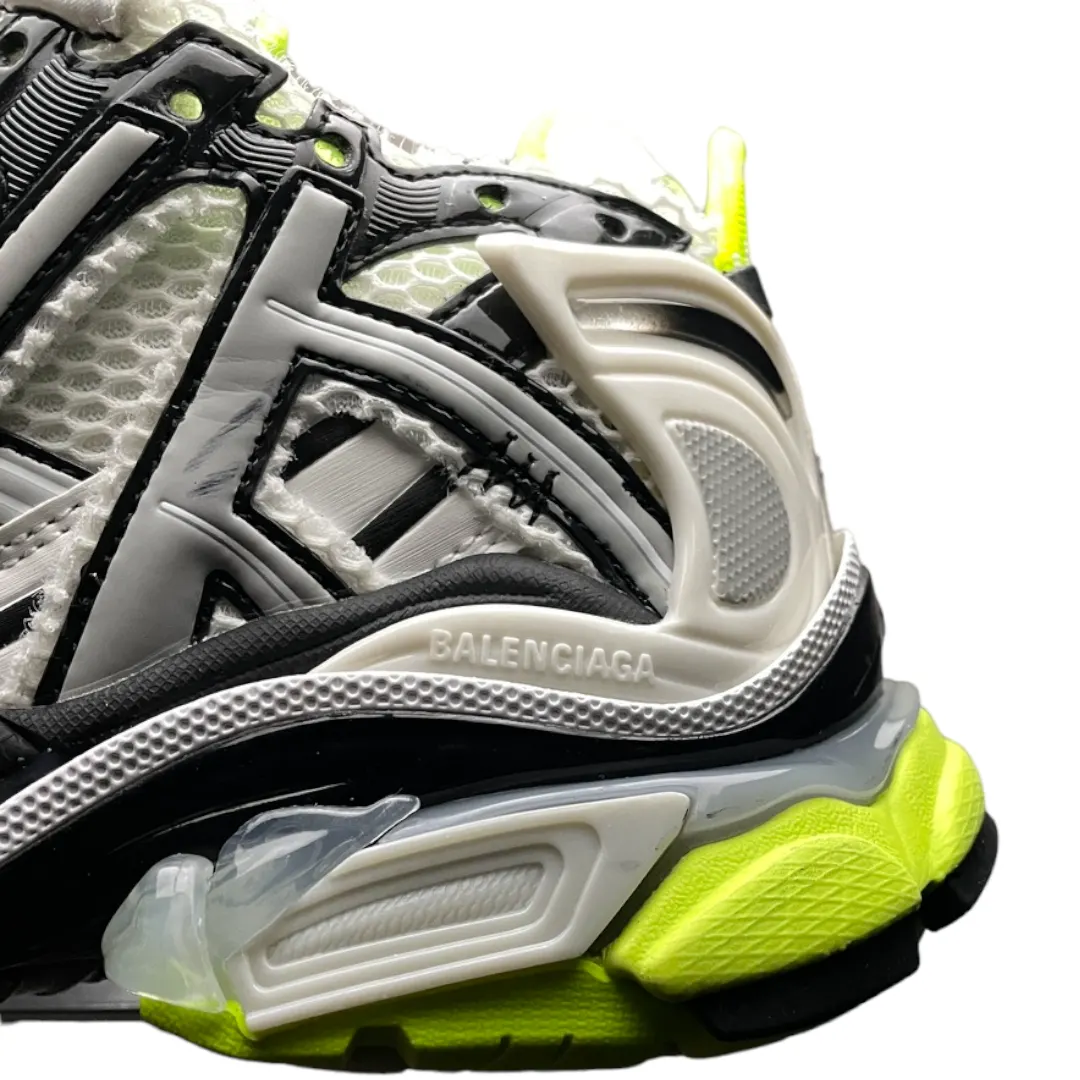 Balenciaga Runner Trainer In White Black Fluo Yellow、mysite、Cacoeks