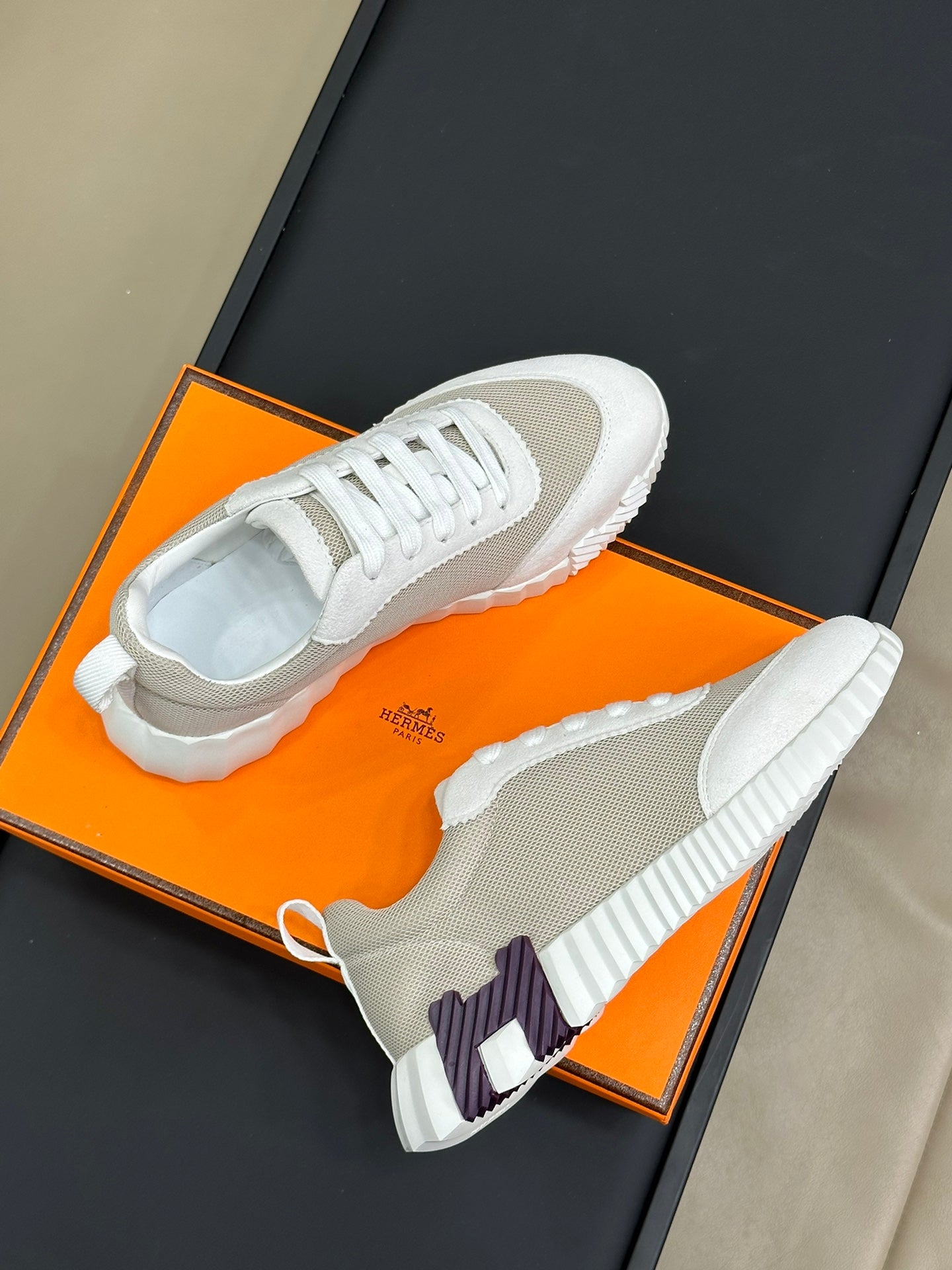 BOUNCING SNEAKERS BRIGHT GRAY CALFSKIN、mysite、Cacoeks