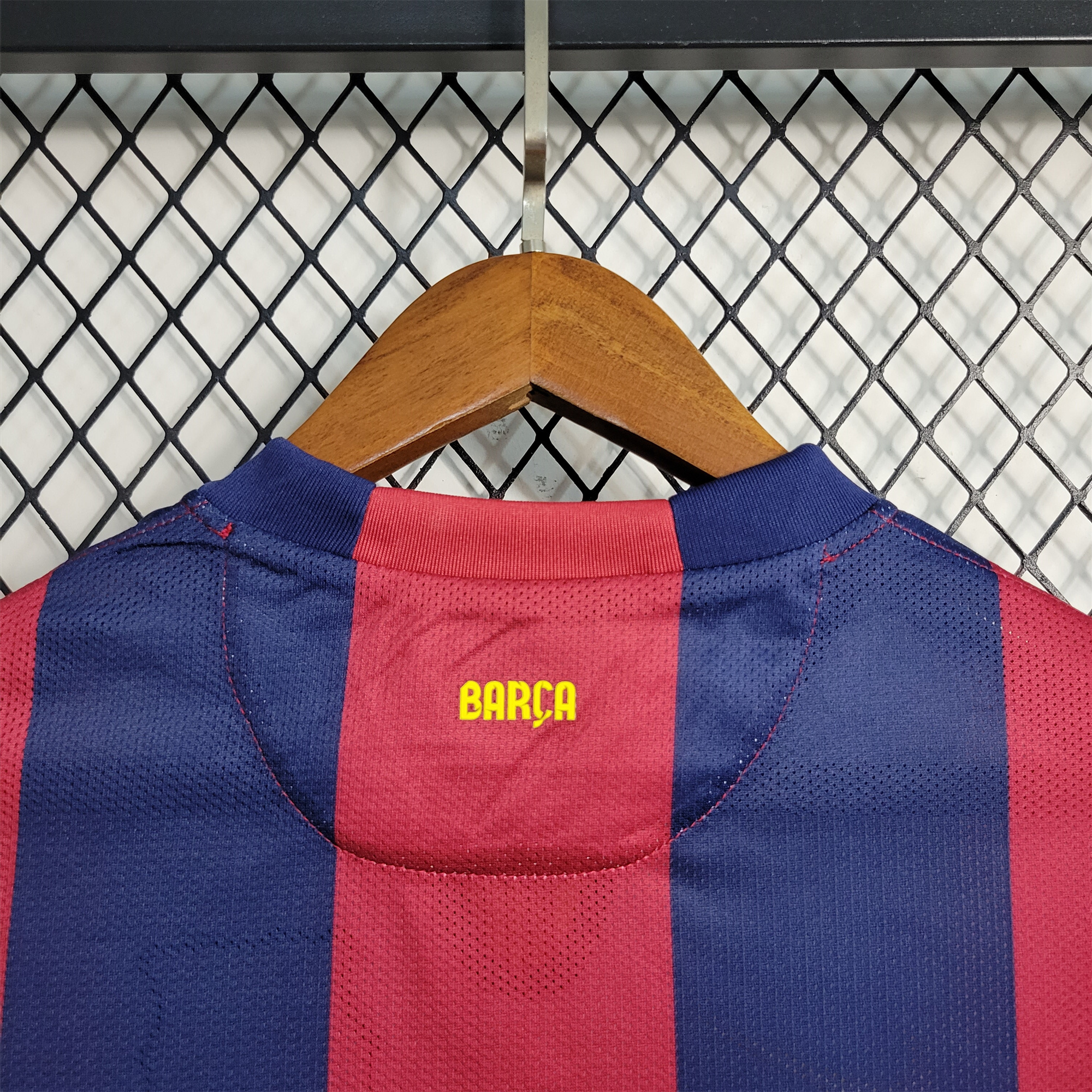 Higojerseys-Retro Barcelona 14-15 Home Stadium Long Sleeve Jersey