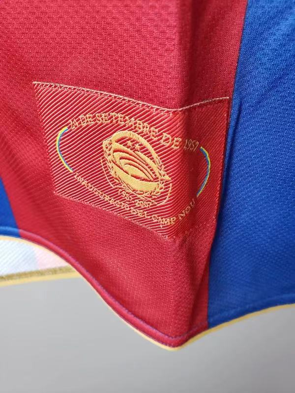 2007/2008 Retro Long Sleeve Barcelona Home Football Shirt 1:1 Thai Quality:football jersey mysite: unitedjerseyfootball 邓江浪:football