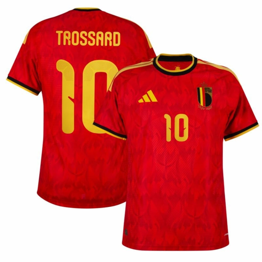 Belgium Home Trossard 10 Fan Jersey Shirt 2026 World Cup-mysite Custom Football Kit- Nextkits