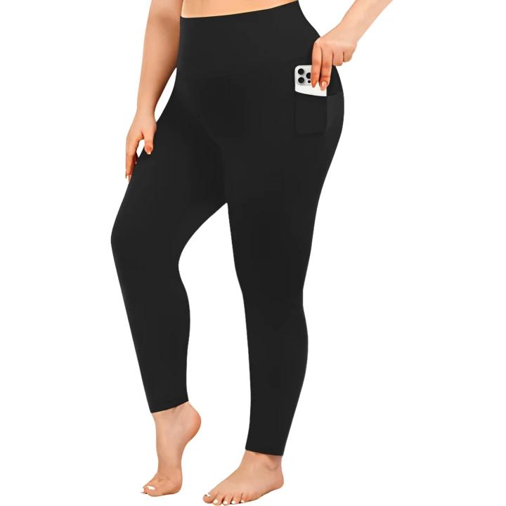 3/4/5 Pack Plus Size Leggings for Women with Pockets Stretchy XL-5XL Tummy Control High Waist Womens Leggings Workout Yoga Pants Gym Leggings in Various Colors