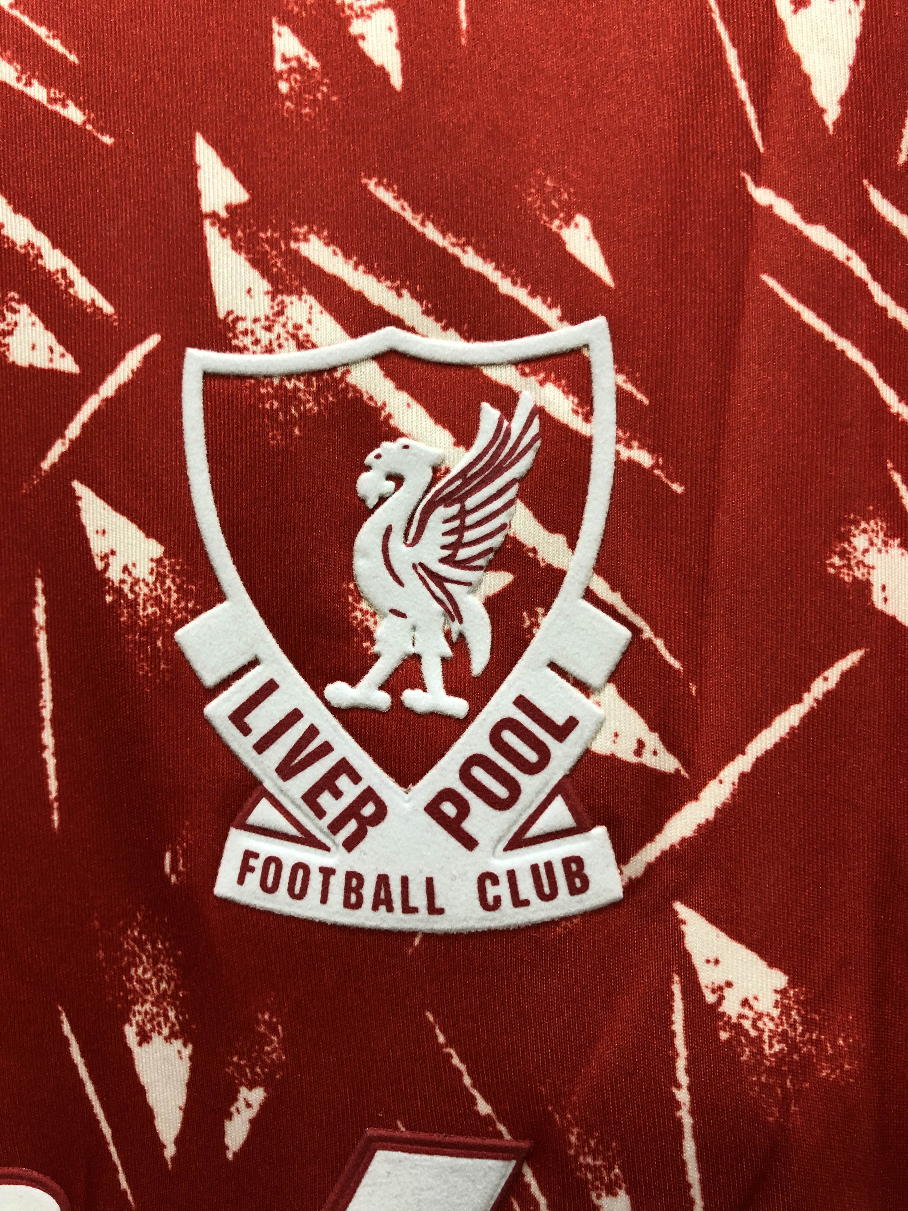 1989/1991 Retro Long Sleeve Liverpool Home Football Shirt 1:1 Thai Quality:football jersey mysite: unitedjerseyfootball 邓江浪:football