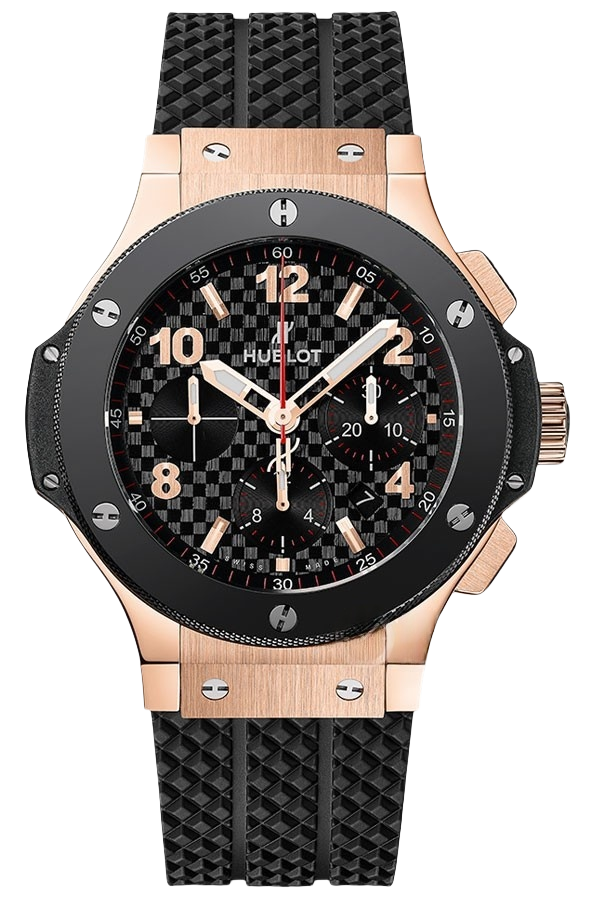Hublot Big Bang Ref. 301.PB.131.RX Super Clone Watch – Black Ceramic Rose Gold Bezel Black Dial Fake Replica