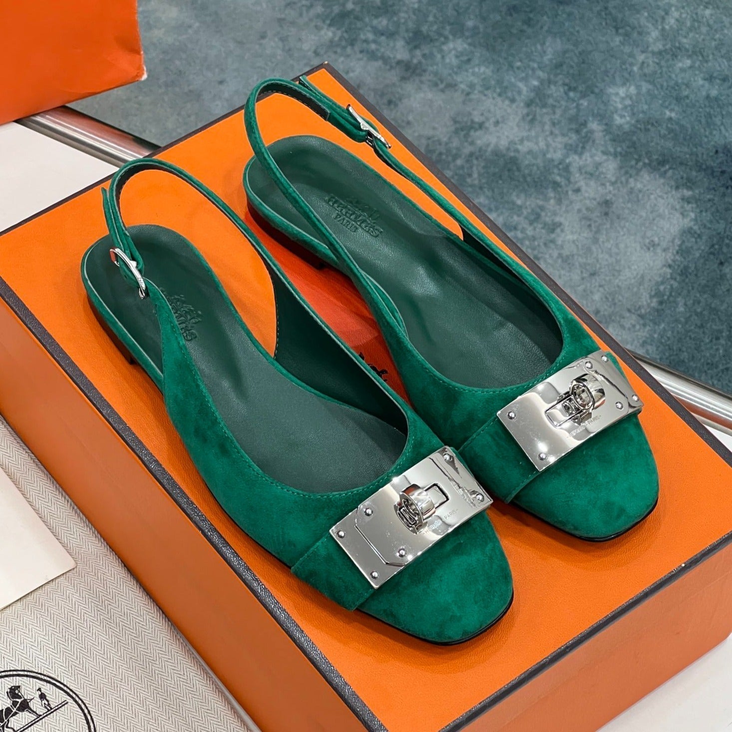 INNOCENTE SLINGBACK CASTLETON GREEN SUEDE、mysite、Cacoeks
