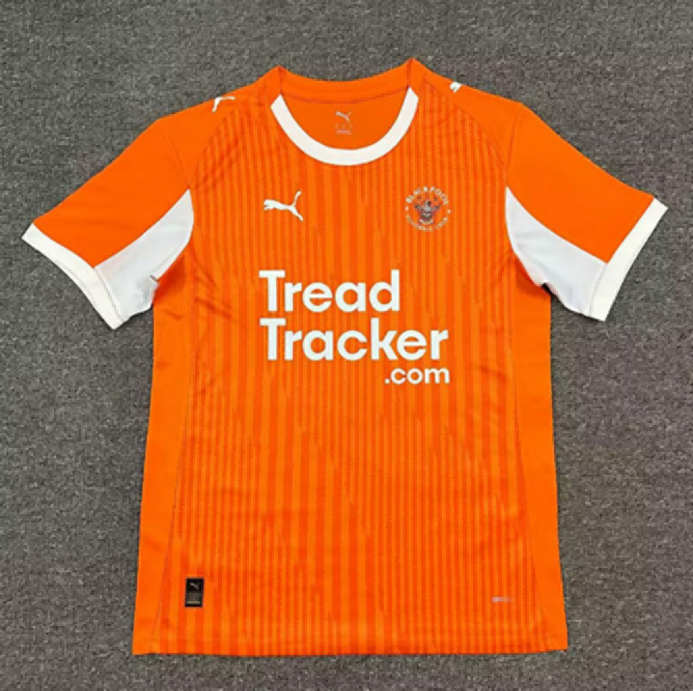 25/26 Blackpool Home Football Shirt-mysite Custom Football Kit- Nextkits
