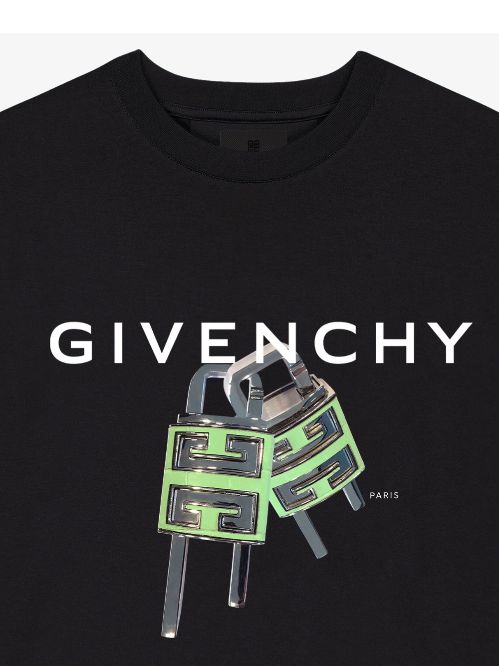 Givenchy 4G Lock T-Shirt Black Slim Fit、mysite、Cacoeks