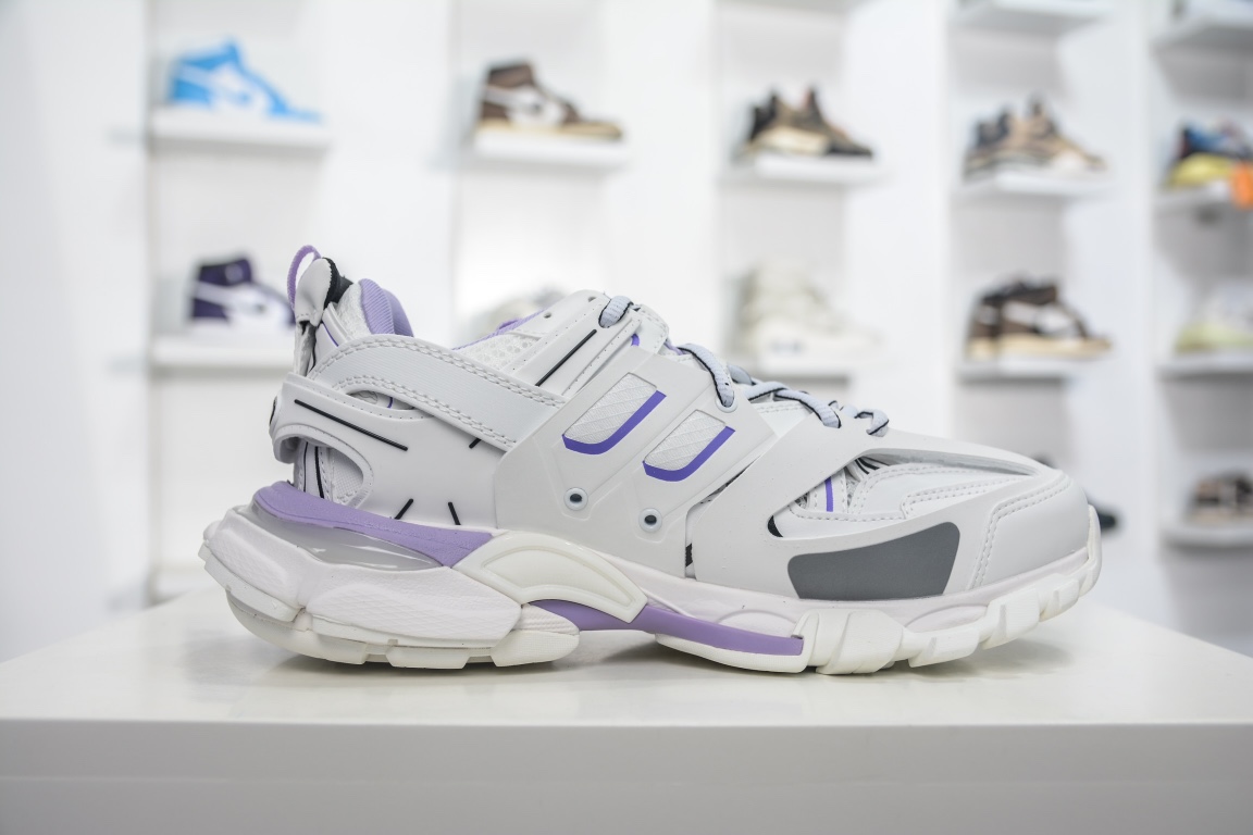 Balenciaga Track Trainer in White Lilac、mysite、Cacoeks