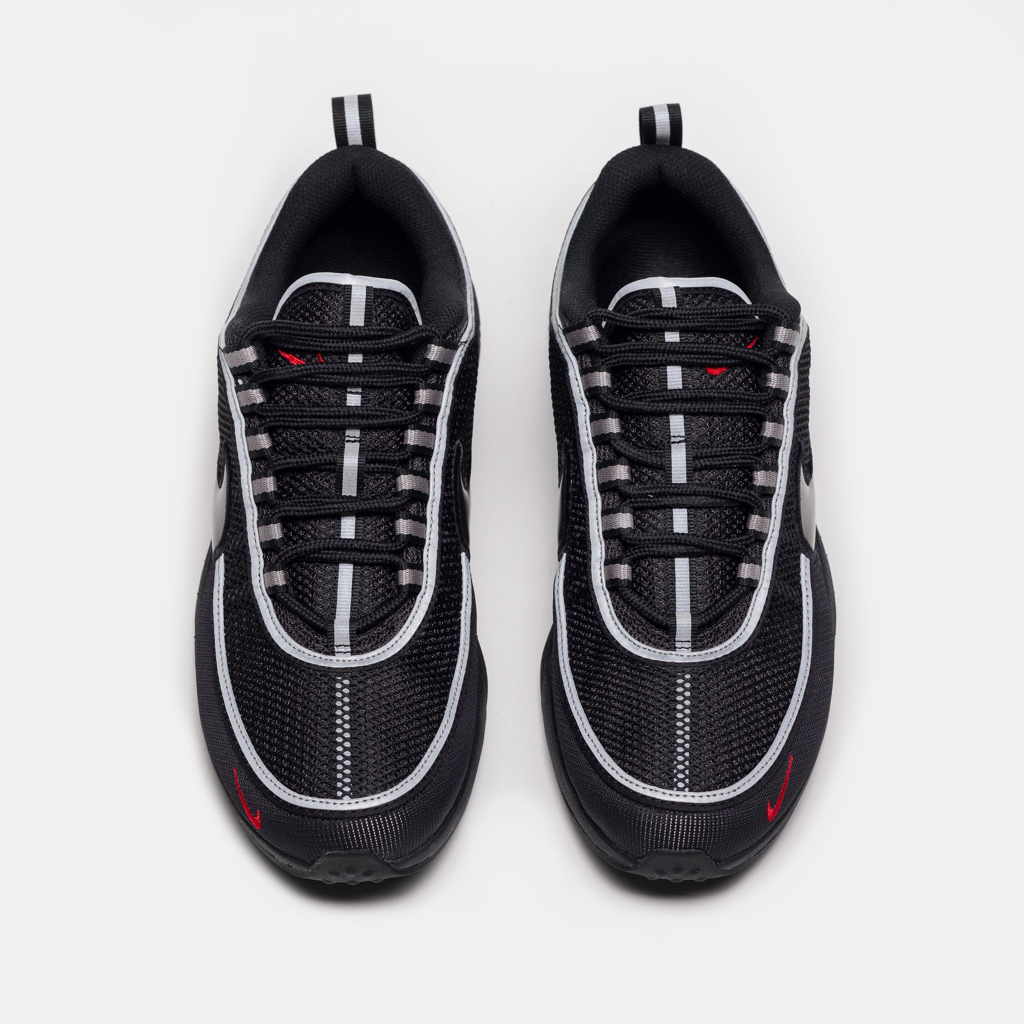 Air Zoom Spiridon SP Sneaker in Black/Metallic Silver/Sport Red