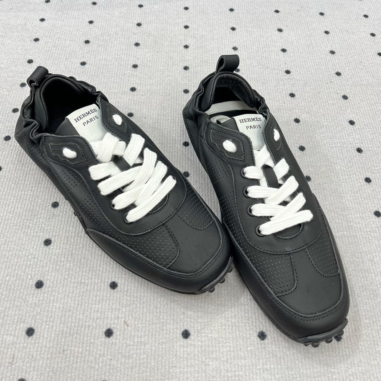 TRAIL SNEAKER IN BLACK CALFSKIN、mysite、Cacoeks