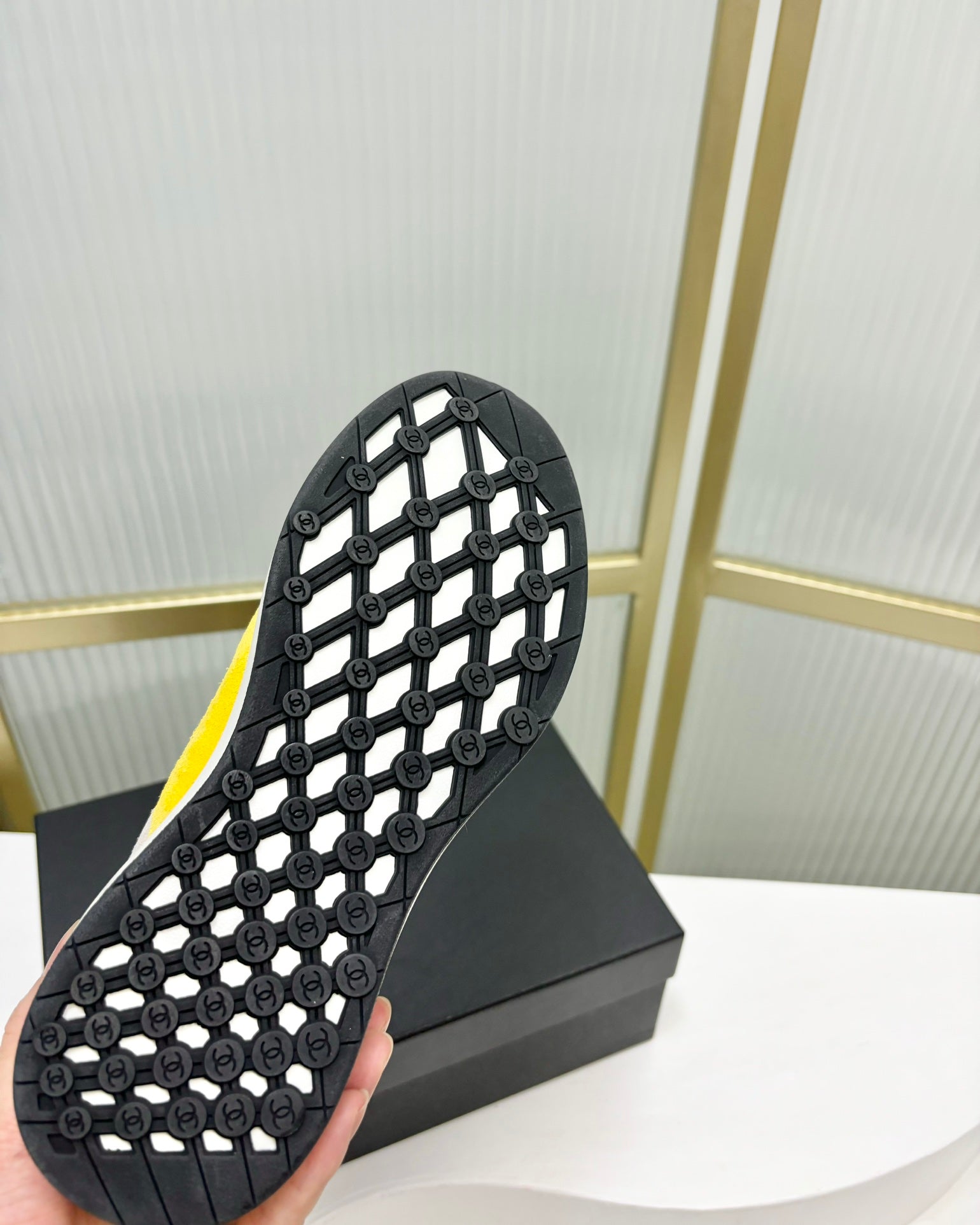 SNEAKER IN LIGHT YELLOW MIX GREY SUEDE、mysite、Cacoeks